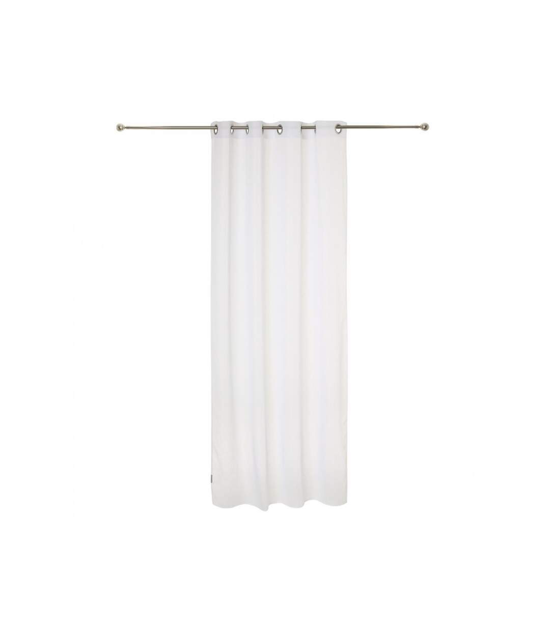 Rideau Voilage Rayure 140x240cm Blanc