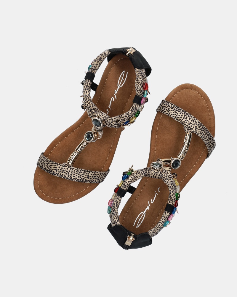 Dolcis Sandalen  - zwart