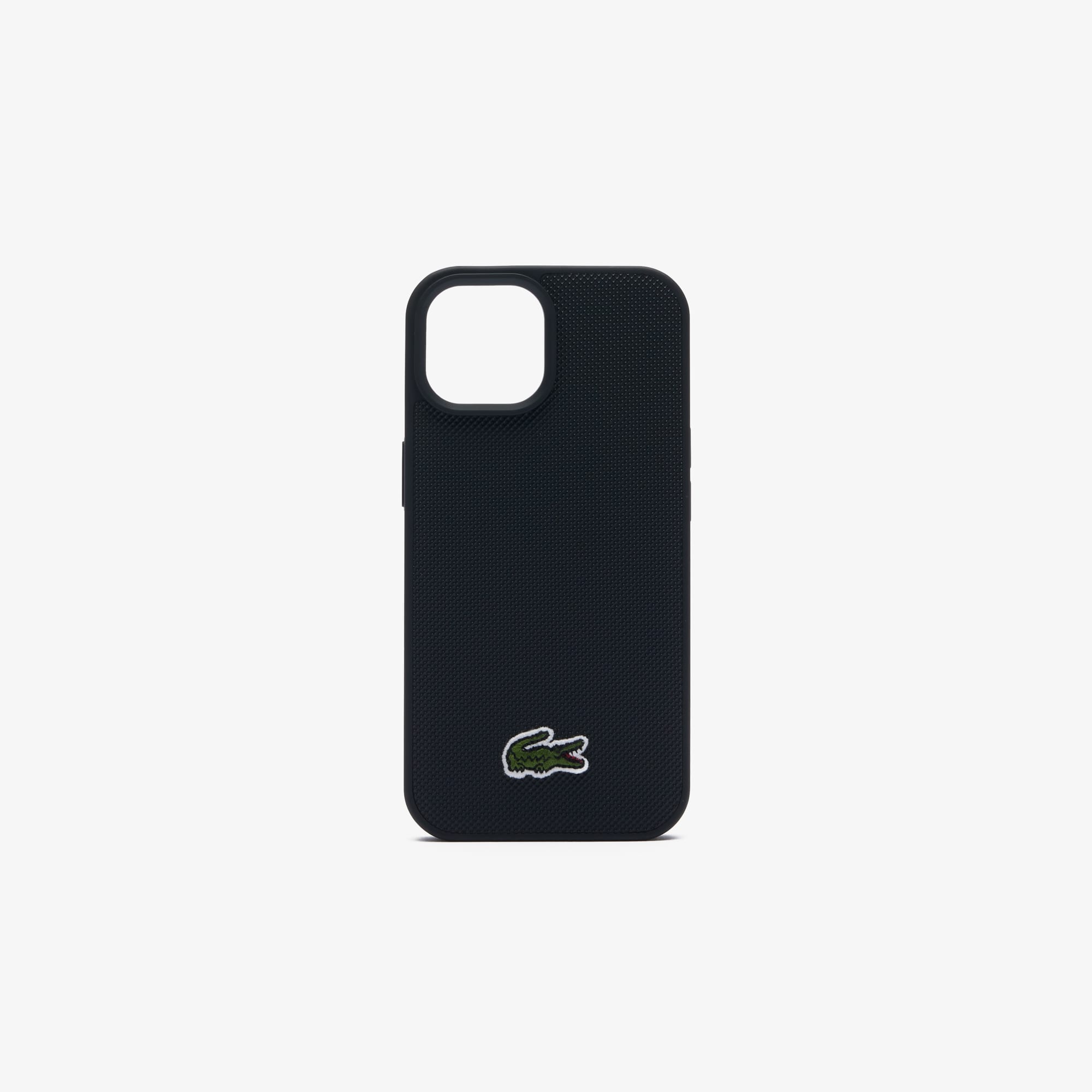 Coque iPhone 15 effet petit piqué Coques iPhone - Noir - Lacoste - Unisex