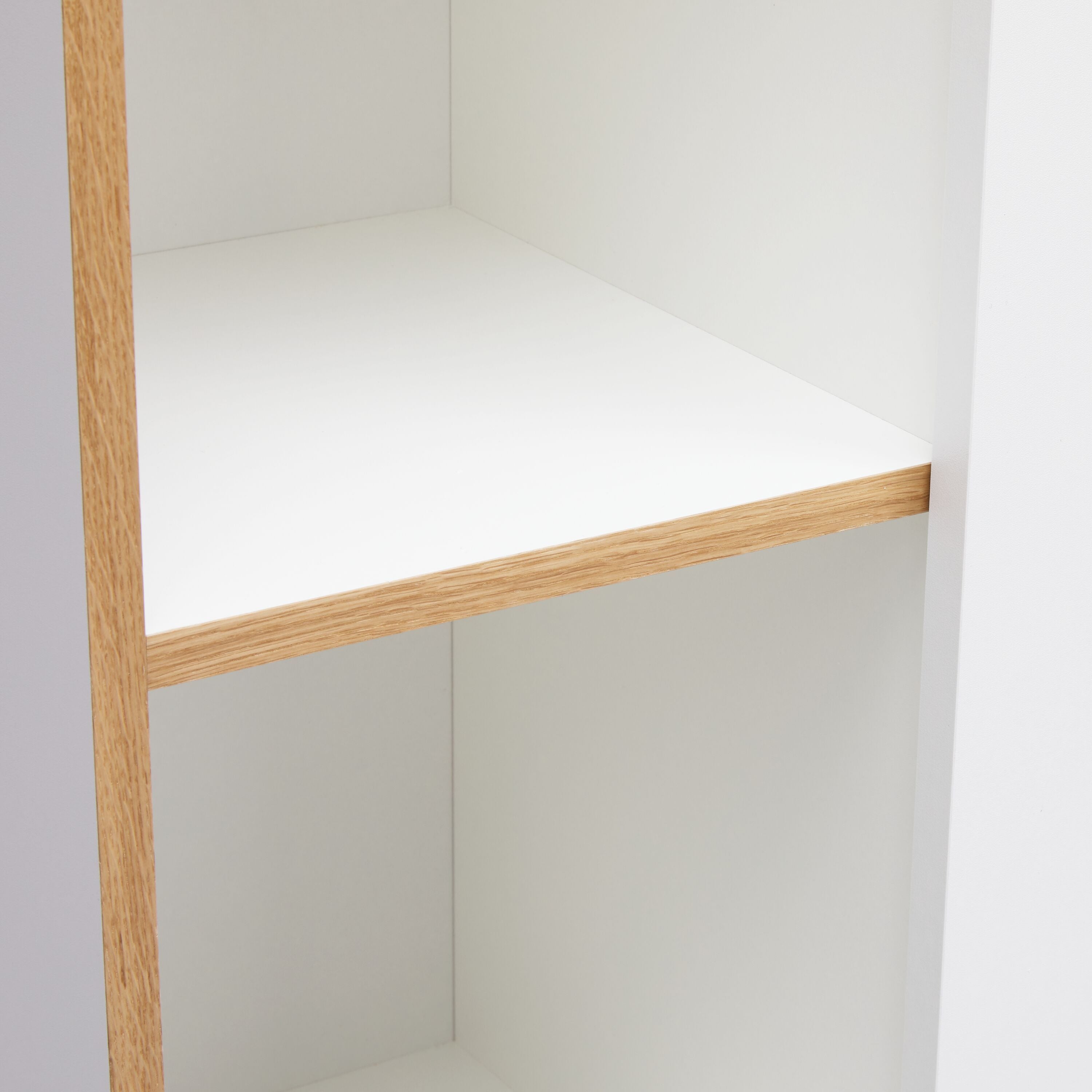 OSLO Regal - Weiss / B: 80.0 cm x T: 33.5 cm x H: 211.5 cm