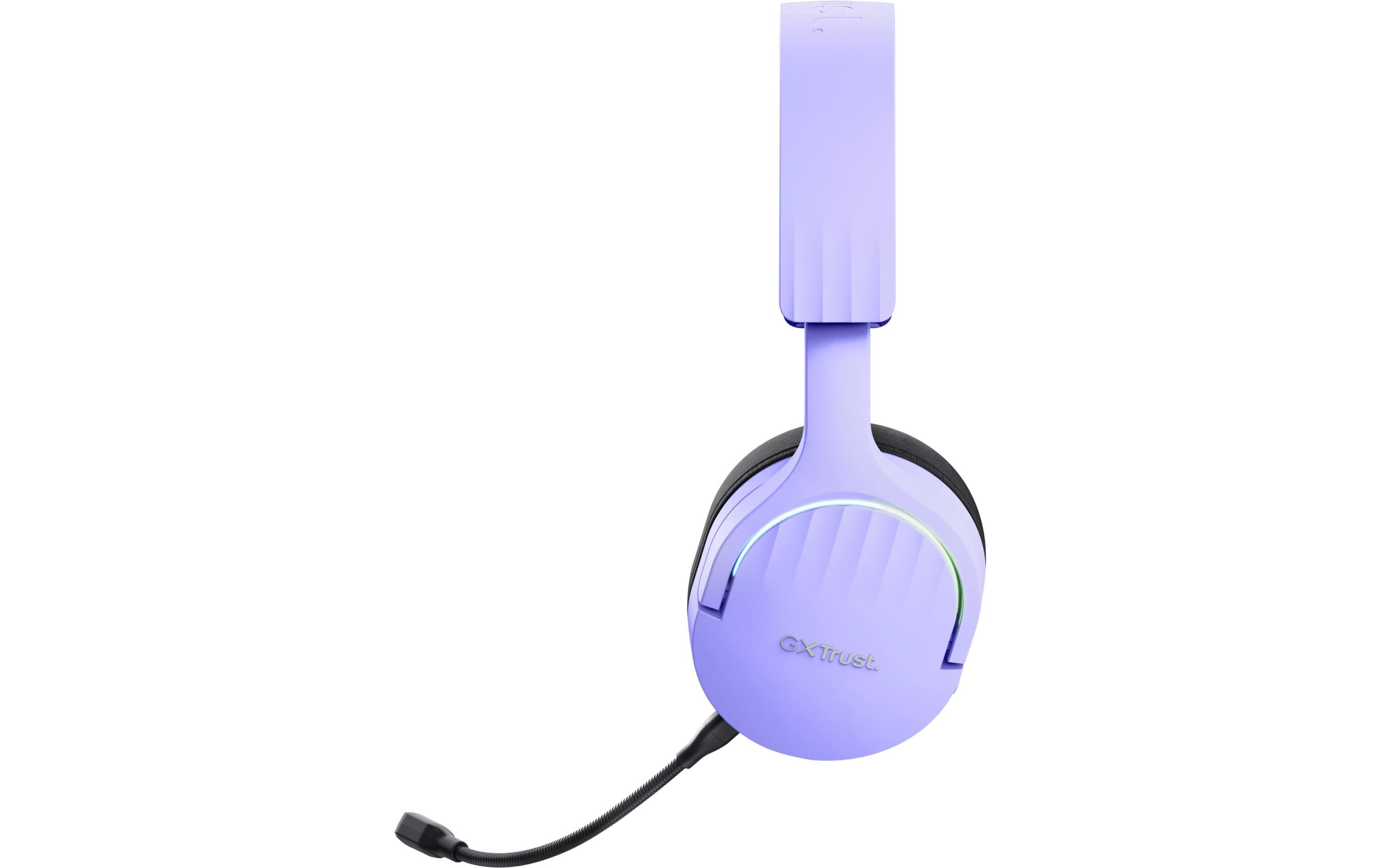 Headset GXT 491P FAYZO Schwarz/ViolettLeistungsstarkes ohrumschliessendes kabelloses Gaming-Headset für ein kabelloses immersives Gaming-Erlebnis