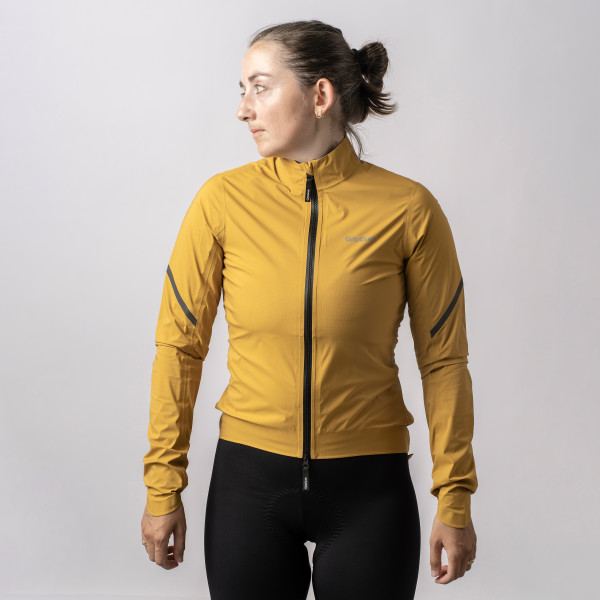 GripGrab PACR letvægtsjakke Mustard Yellow dame