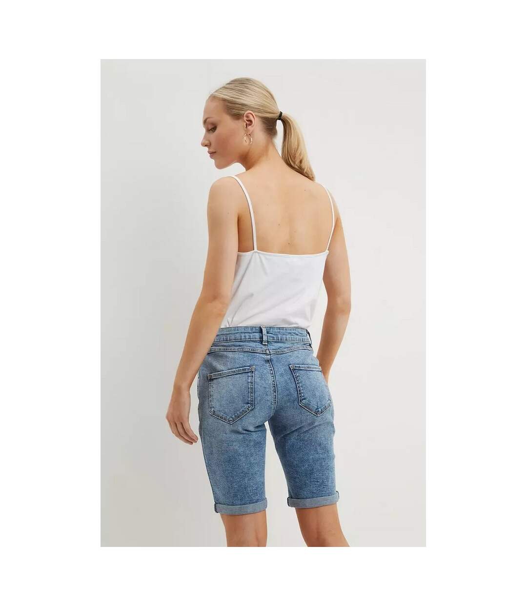 Dorothy Perkins - Short - Femme (Bleu foncé délavé à l'acide) - UTDP1962