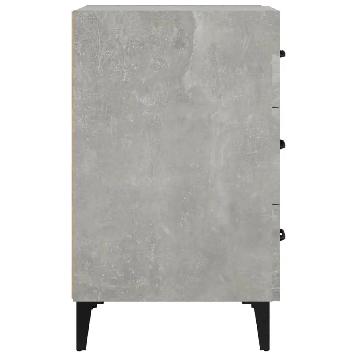 Vidaxl VIDA+ Table de chevet Gris béton 40x40x66 cm