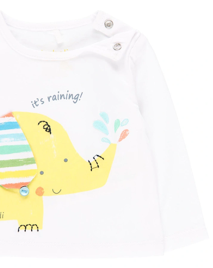 Langarmshirt ELEPHANT WALK in weiß