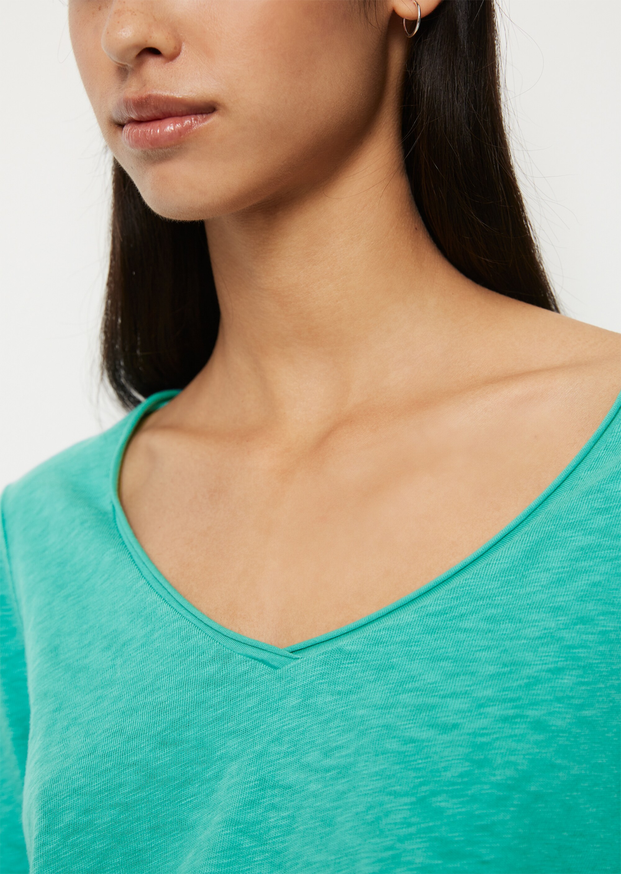 Longsleeve regular aus Slub Organic Cotton