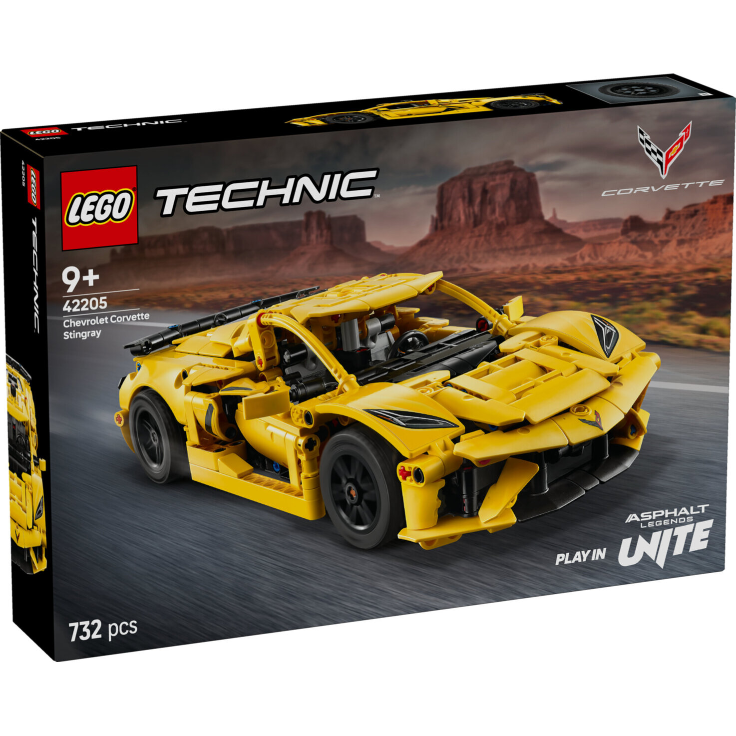 LEGO® Technic 42205 Chevrolet Corvette Stingray - Spielzeug Sportwagen ab 9 Jahren
