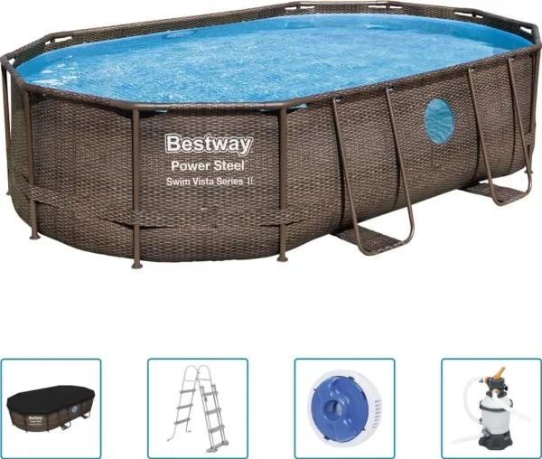 Bestway 65077, Oppustelig kajak, 2 person(er), 160 kg, Blå, Grå, Vinyl, Kasse