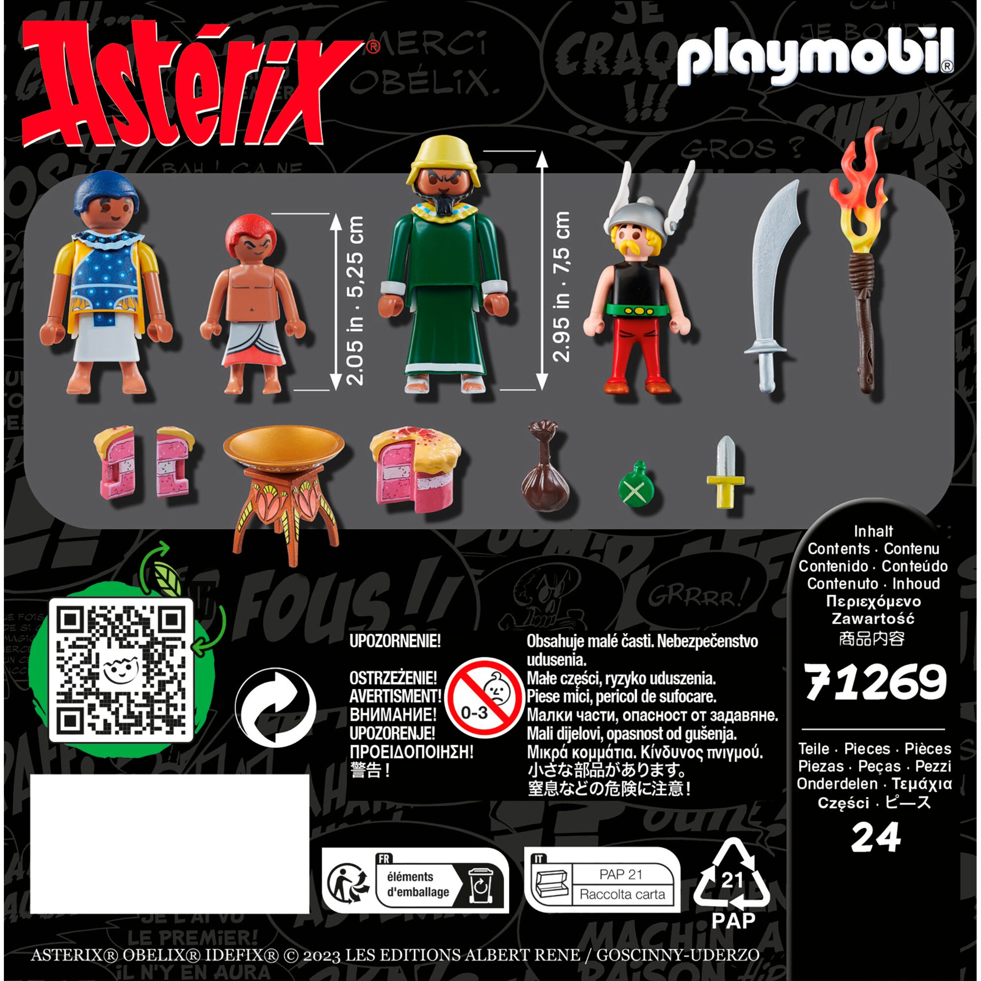 PLAYMOBIL Konstruktionsspielzeug Asterix Pyradonis' vergiftete Torte