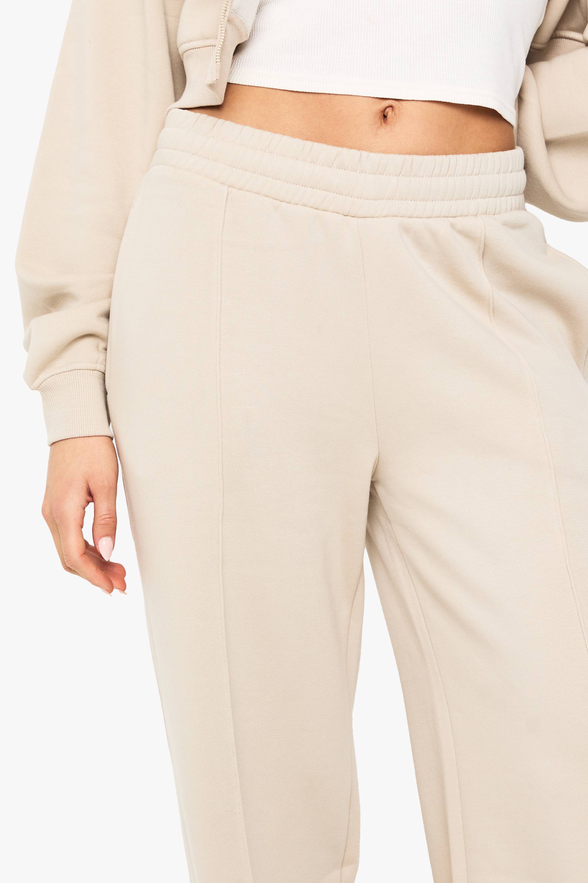 boohoo Jogger droit avec détails pintuck