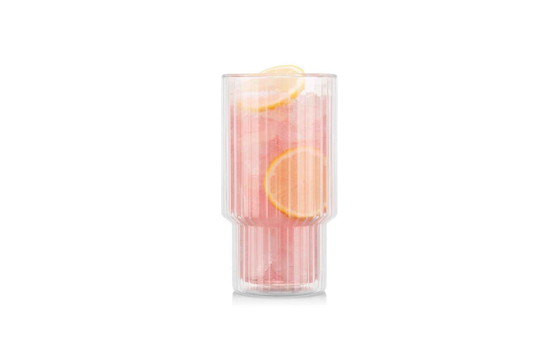 Trinkglas Navalia 2er Set Transparent, 0.5 lDoppelwandgläser