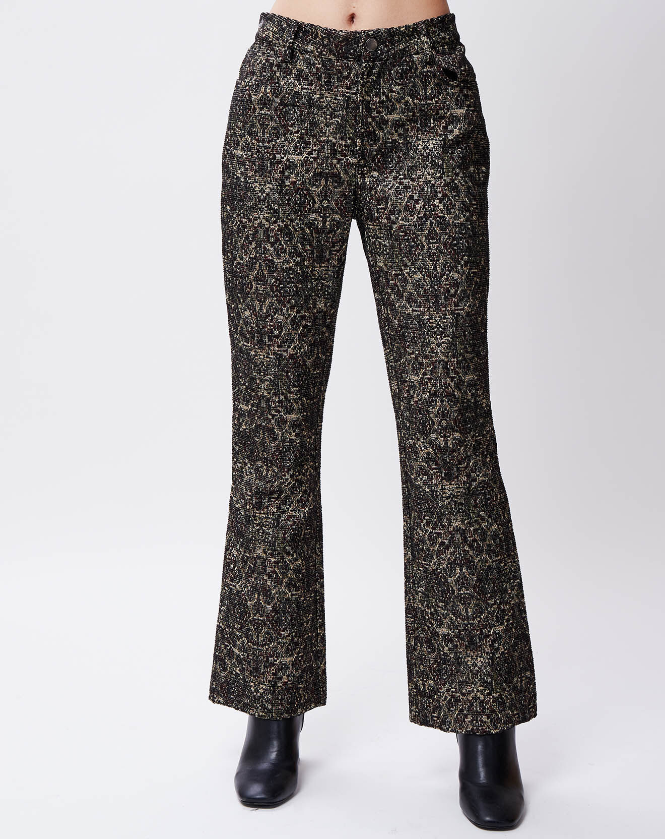 John Galliano Pantalon Kalyn Noir/Beige
