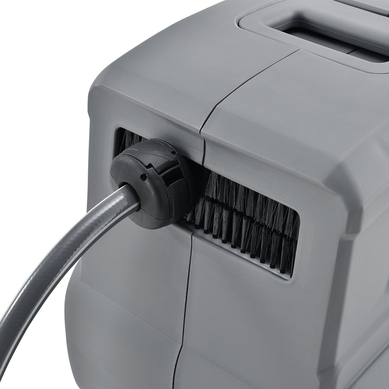 Juskys Schlauchtrommel Flowwater 10 m – Schlauchbox mit flexibler Wandhalterung & Aufrollautomatik