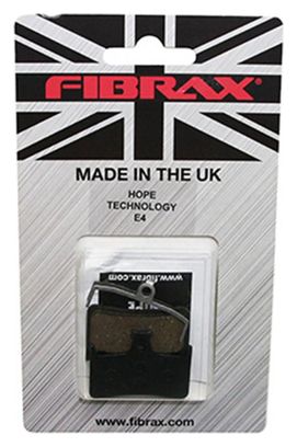 Plaquette de frein vtt pour hope e4-rx4 (fibrax semi-metal)