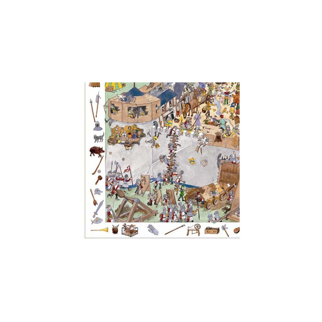 Puzzle observation - le château fort - 100 pièces