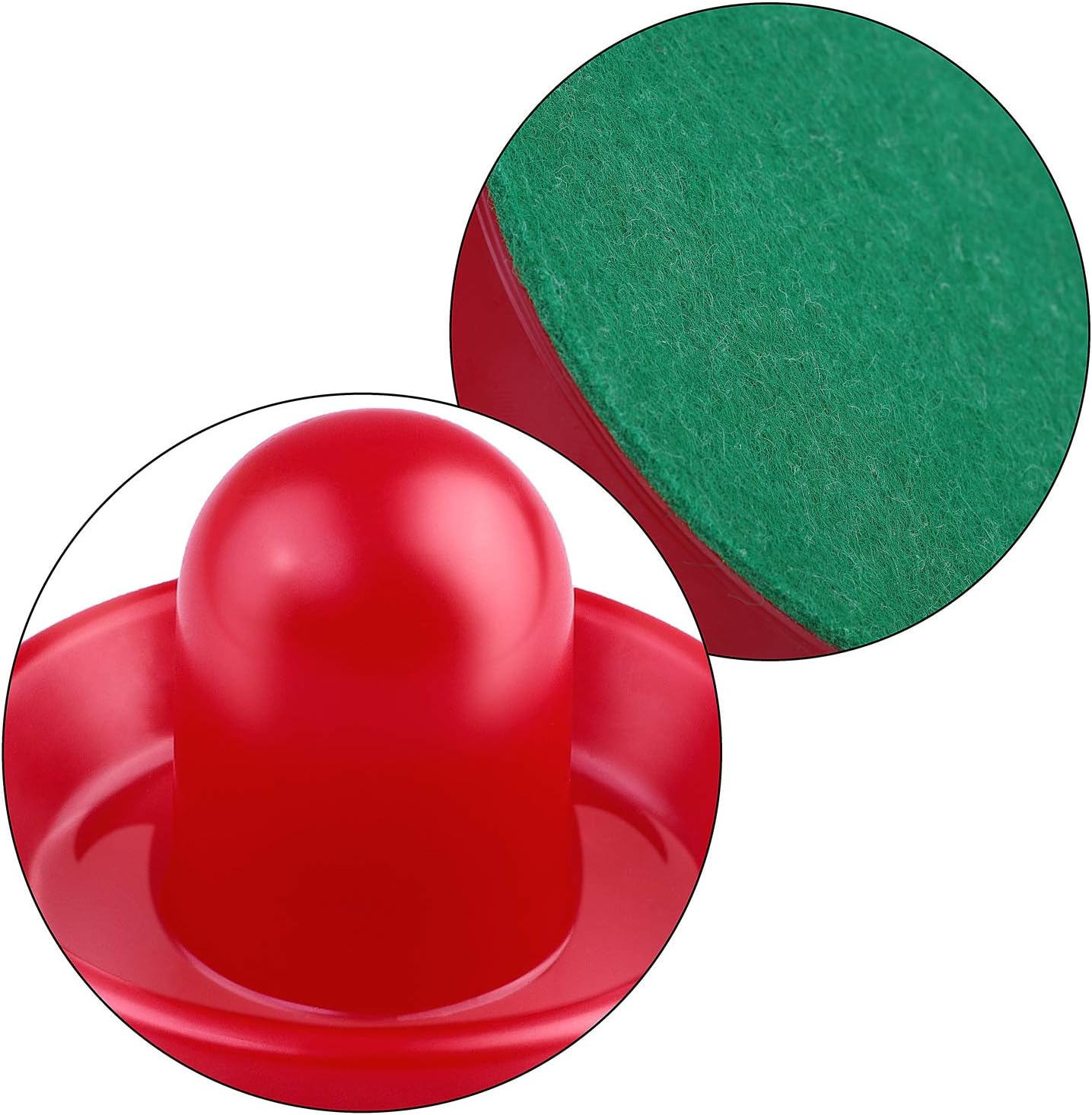 (15-tlg. Set) Air Hockey Ersatz Schieber Puck Tisch Spiel Zubehör - Rot / Schwarz