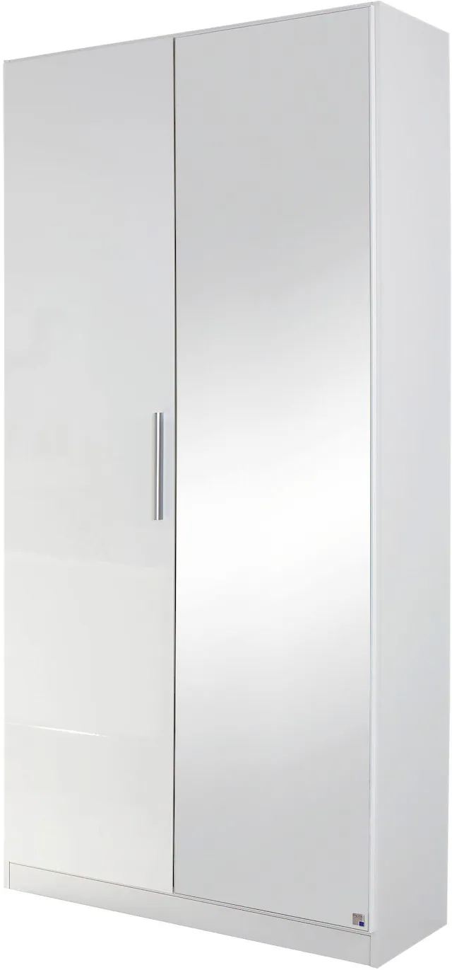 rauch Garderobenschrank »Garderobe Drehtürenschrank Kleiderschrank Schrank Schuhschrank MINOSA« Breite 91 cm, ausziehbare Kleiderstange 6 Schuhablagen MADE IN GERMANY