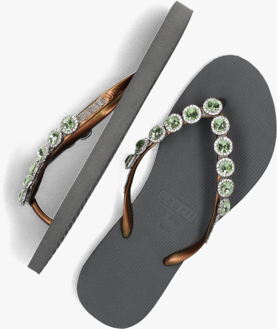 UZURII zilveren uzurii teenslippers beatrix