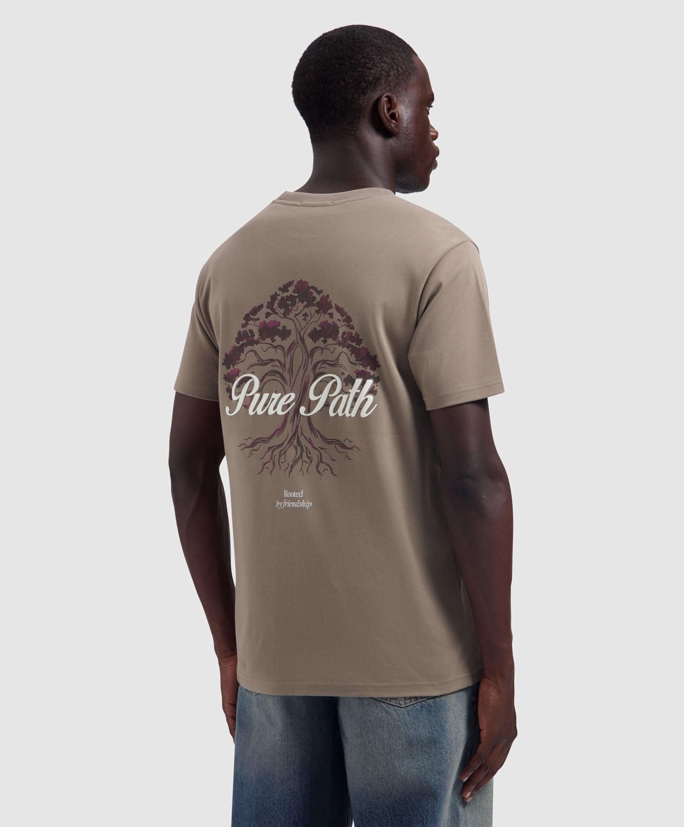 Pure Path Heren T-shirt beige