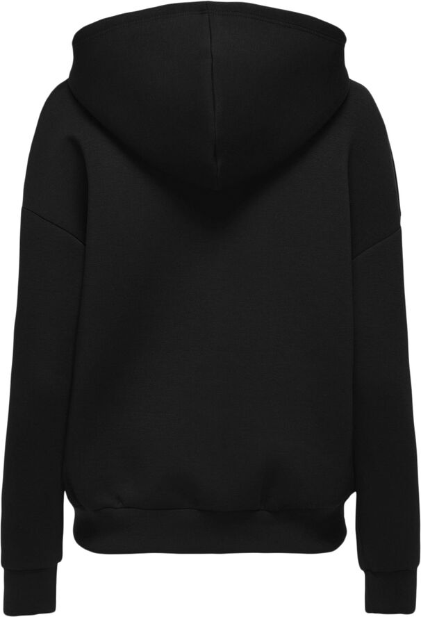 ONLY ONLNAOMI L/S ZIP HOOD SWT Black