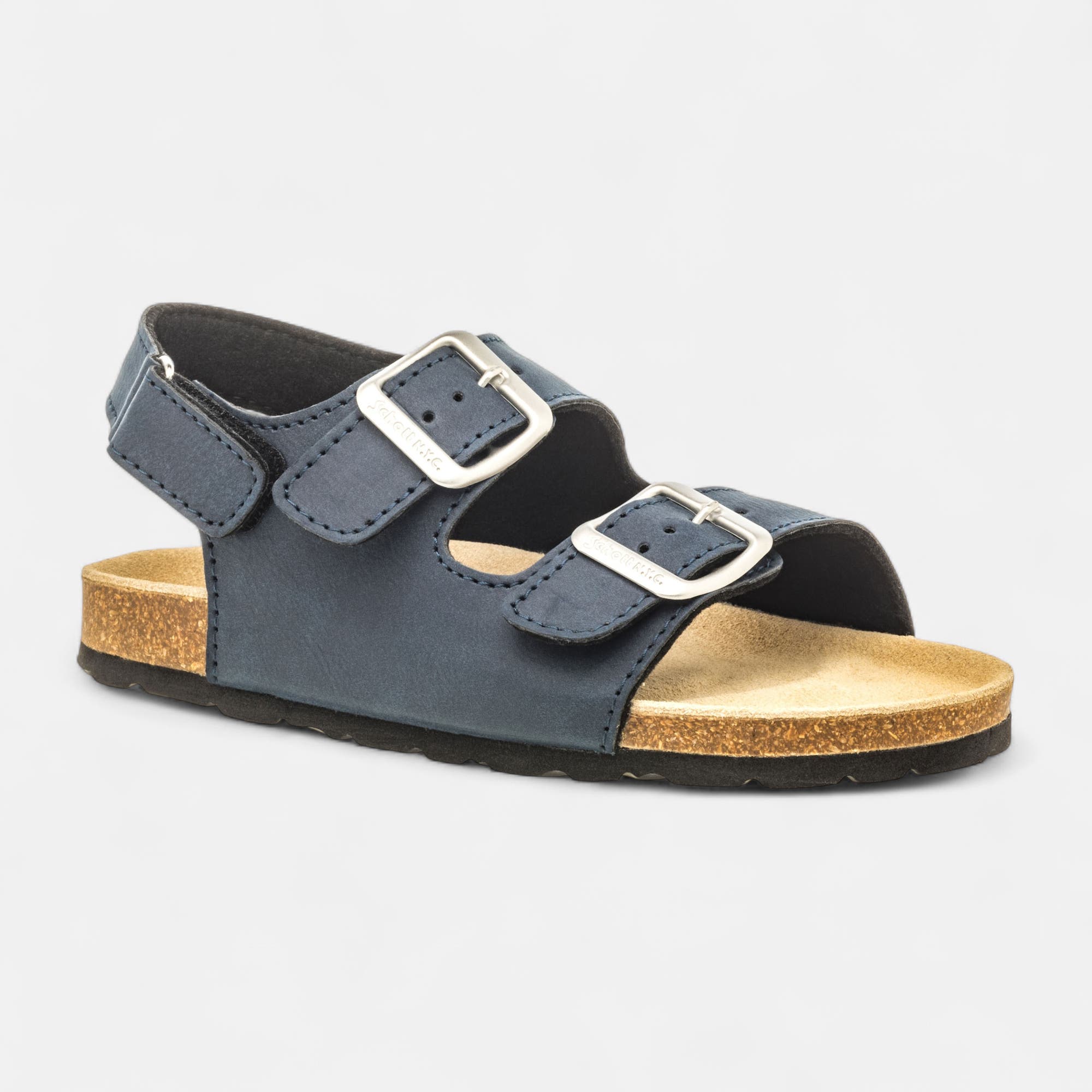 Mules semelle liège Garçon bleu marine