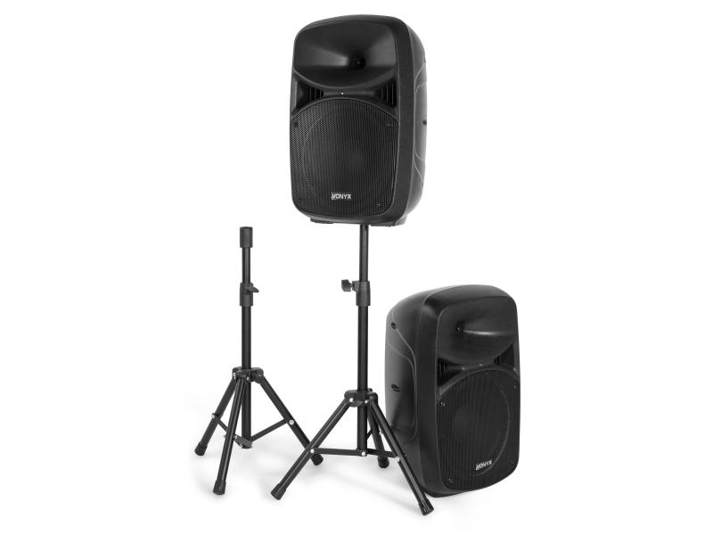 Vonyx PA-System VPS102A Komplettes Lautsprecher-Set mit Bluetooth Empfänger