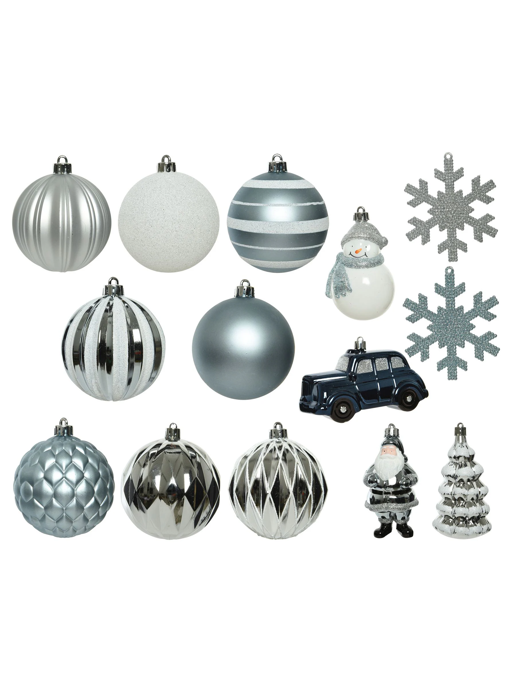 Decoris Decoris 25 Pieces onbreekbare Kerstmis ballen