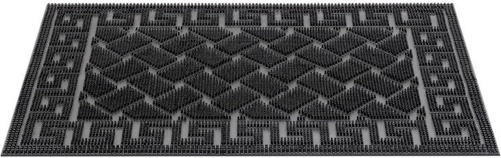 HQ Hamat rubbermat Pinmix Wave zwart 60 x 40 x 1 cm
