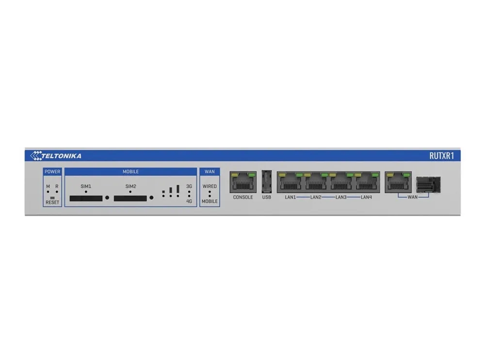 Teltonika RUTXR1 - Trådløs router - WWAN - 4-ports-switch - GigE - 802.11ac - rackmonterbar