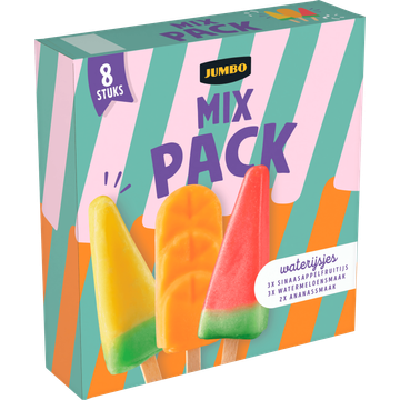 Jumbo Mix Pack Waterijsjes 8 Stuks 455 g