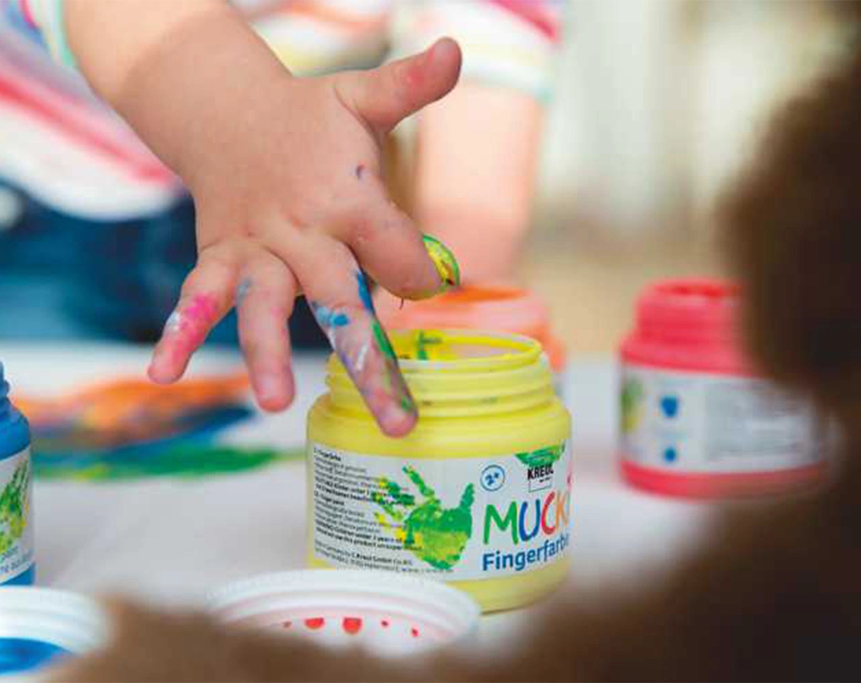 Fingerfarben MUCKI 6er-Set in bunt