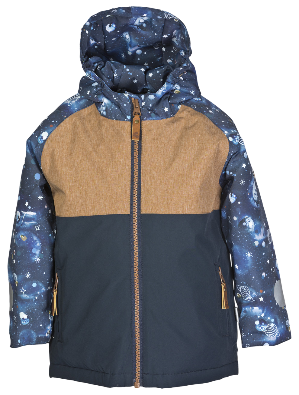 Kinder Gia Winterjacke navy galaxie print