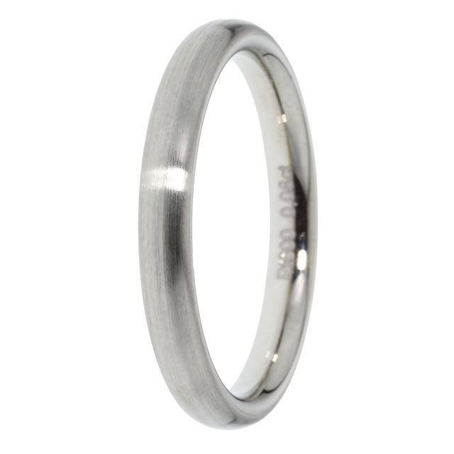Solitär-Band-Ring, Brillant weiß, Platin 600