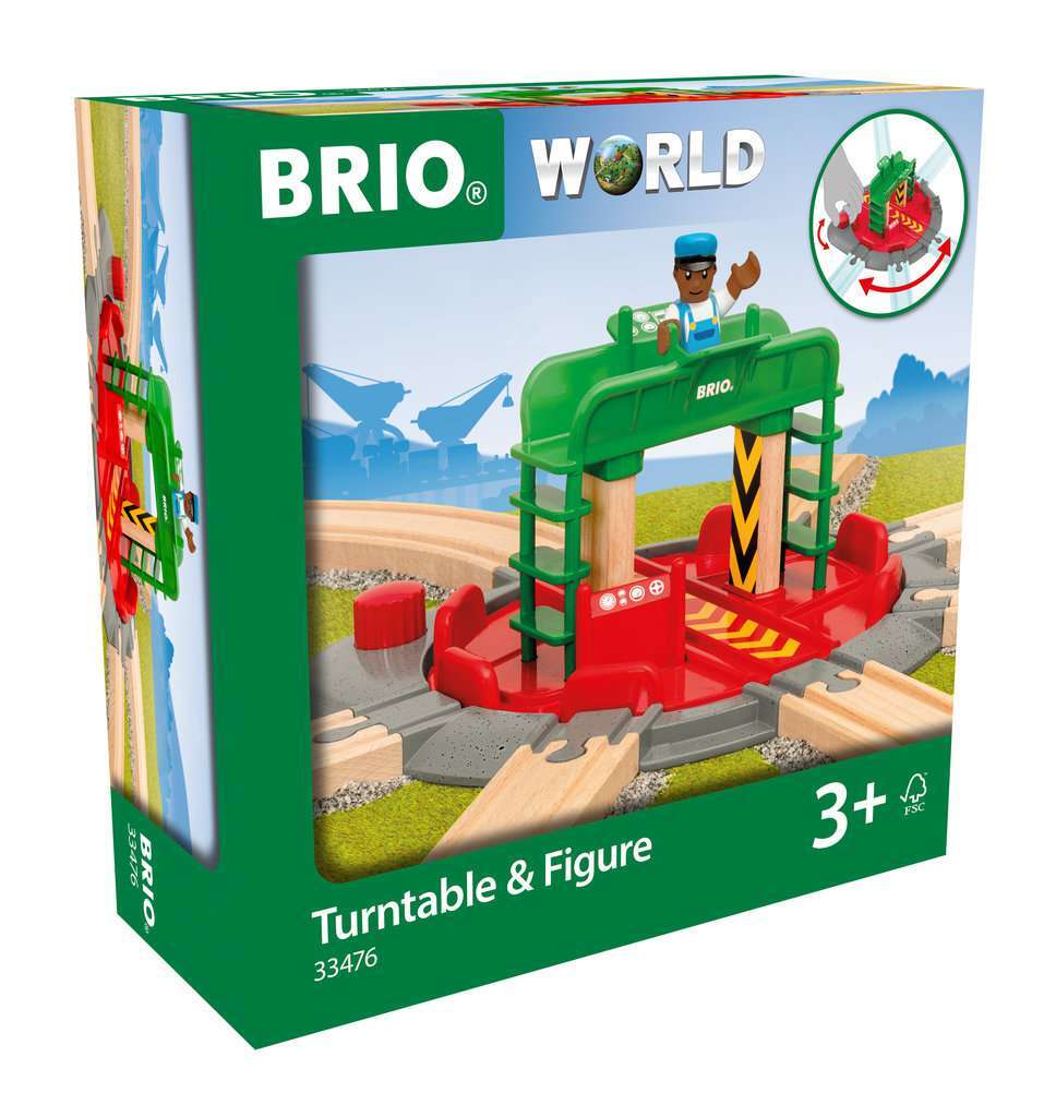 BRIO Spiel Lok-Drehscheibe mit Kontrollbrücke