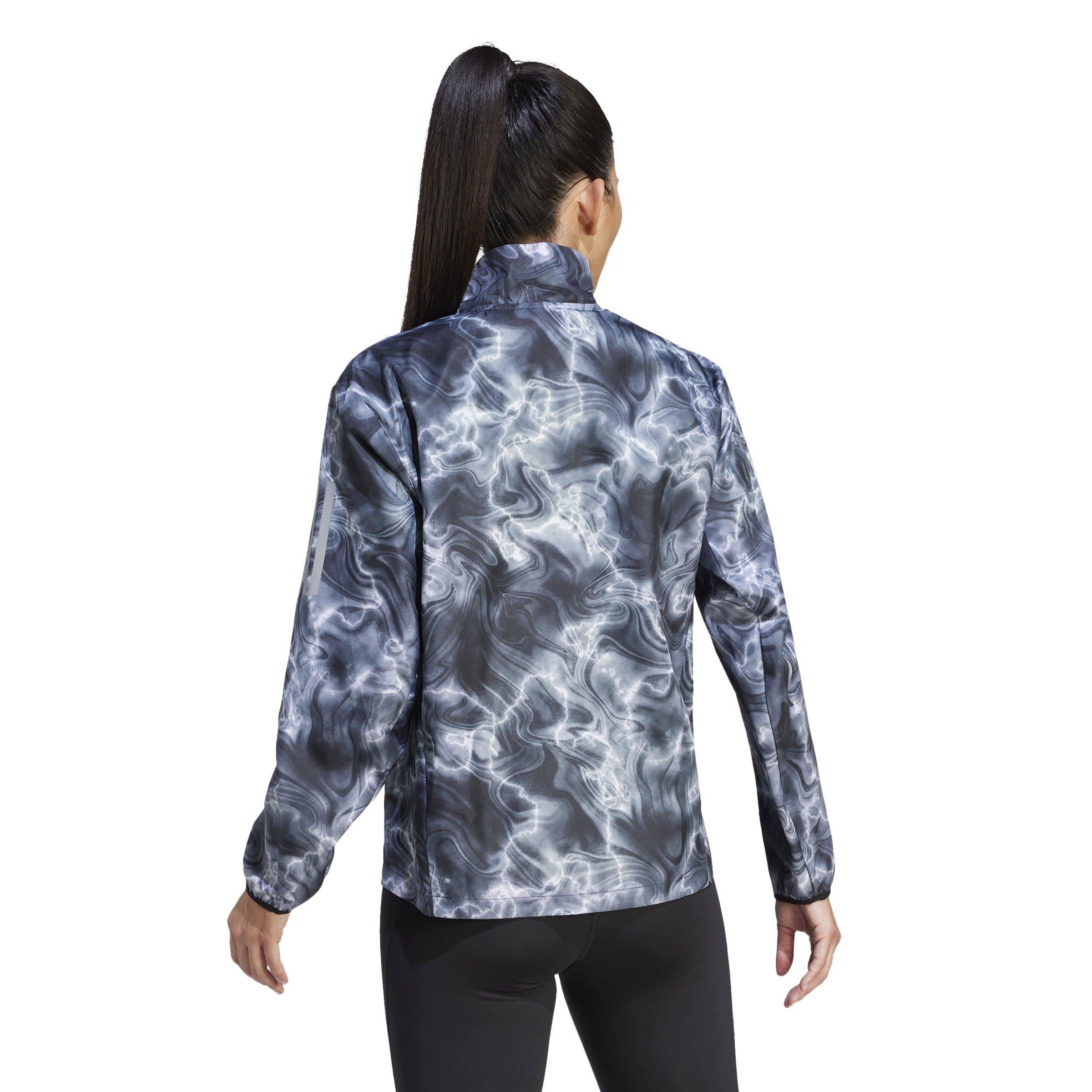 adidas Own the Run Allover Print Running Windbreaker Womens