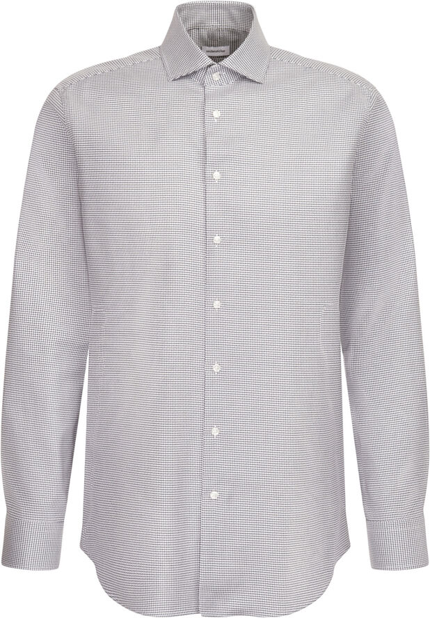 Seidensticker Business Shirt Regular Long sleeve Kent-Collar Structure Blue