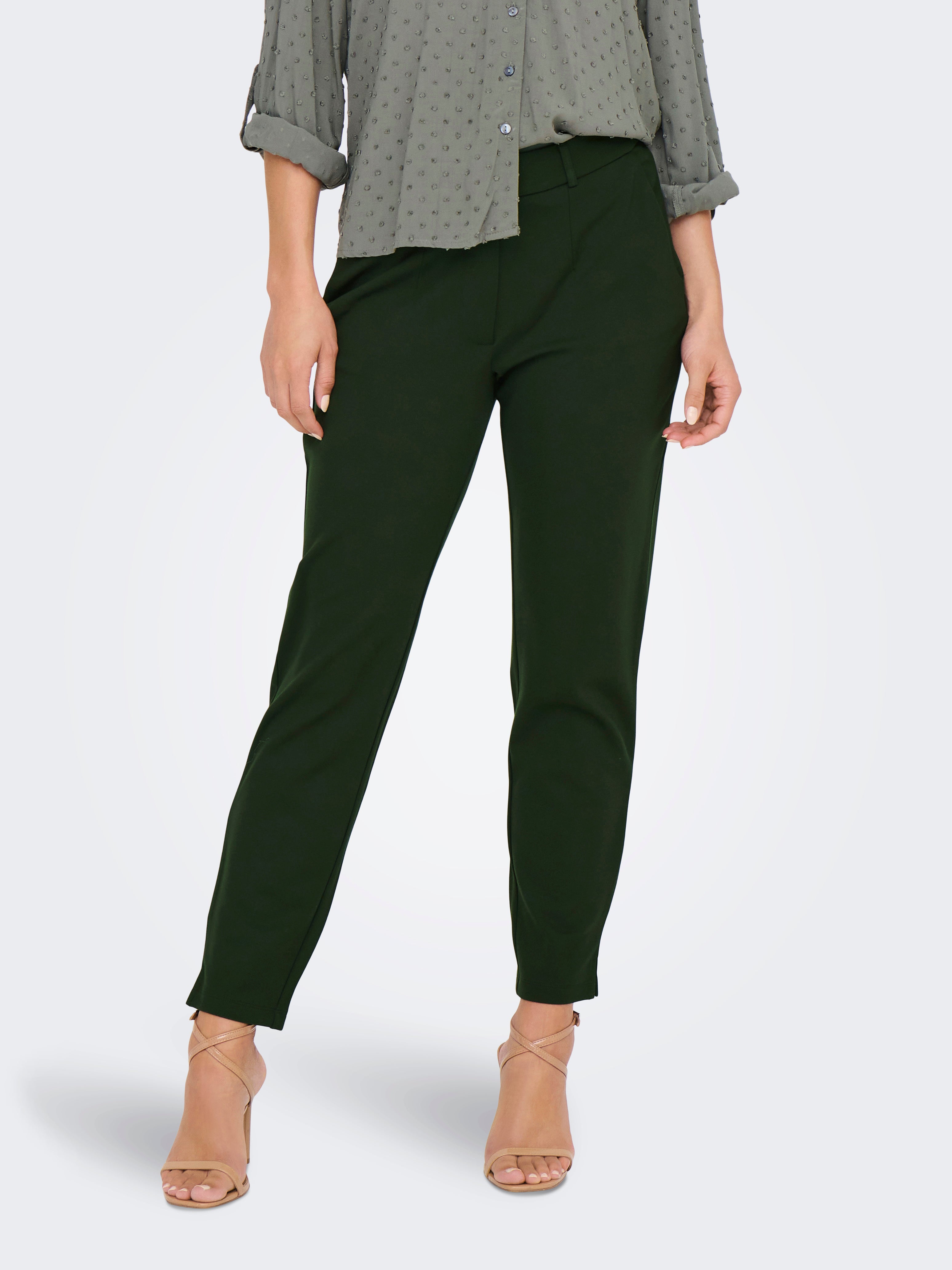 JDYNEW Mittlere Taille Normal geschnitten Chino Hose Rosin