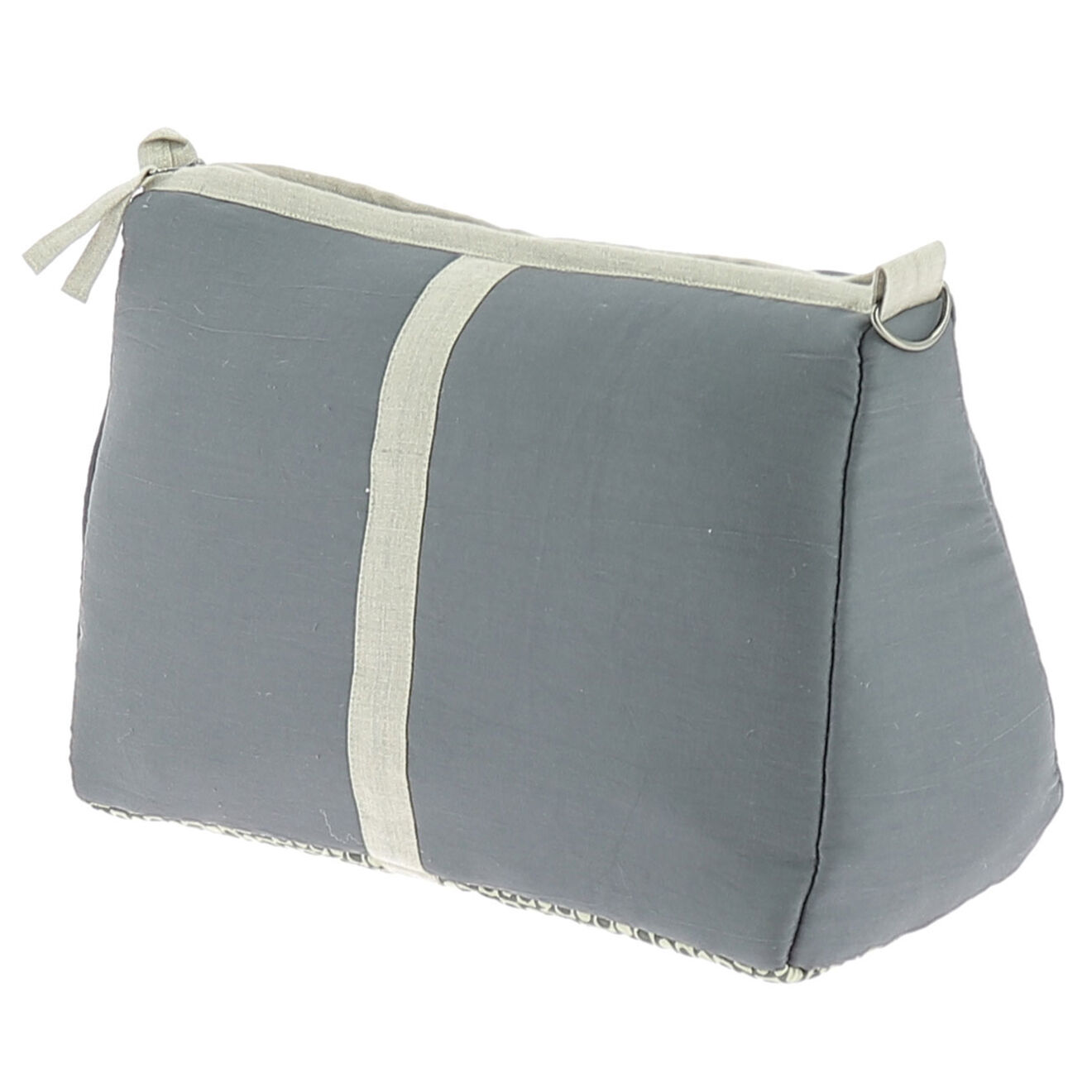 En Fil d'Indienne Trousse de toilette Soie encre - 18x26x12 cm