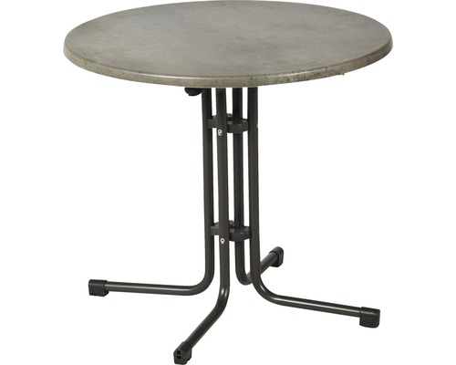 Acamp Piazza tuintafel Ø80x72 cm antracietbruin