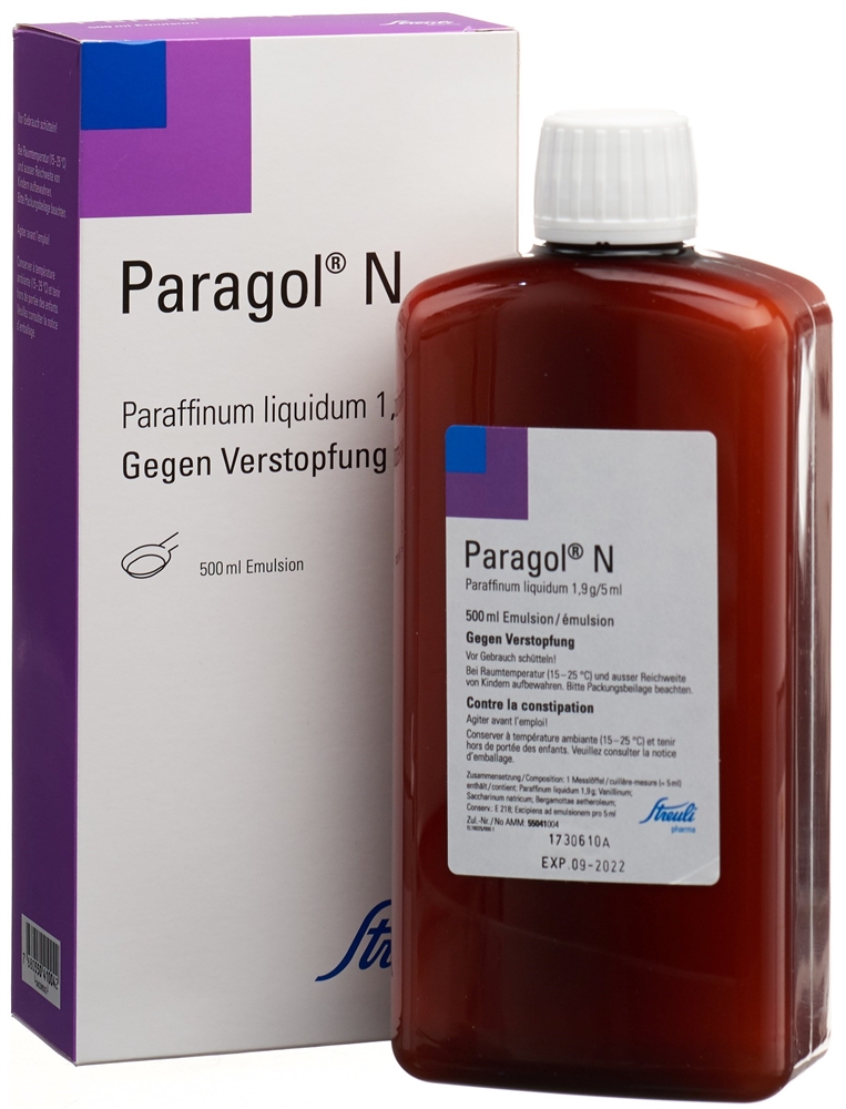 PARAGOL N Emuls Fl 500 ml<br>500 ml, Flasche, Emulsion zum Einnehmen