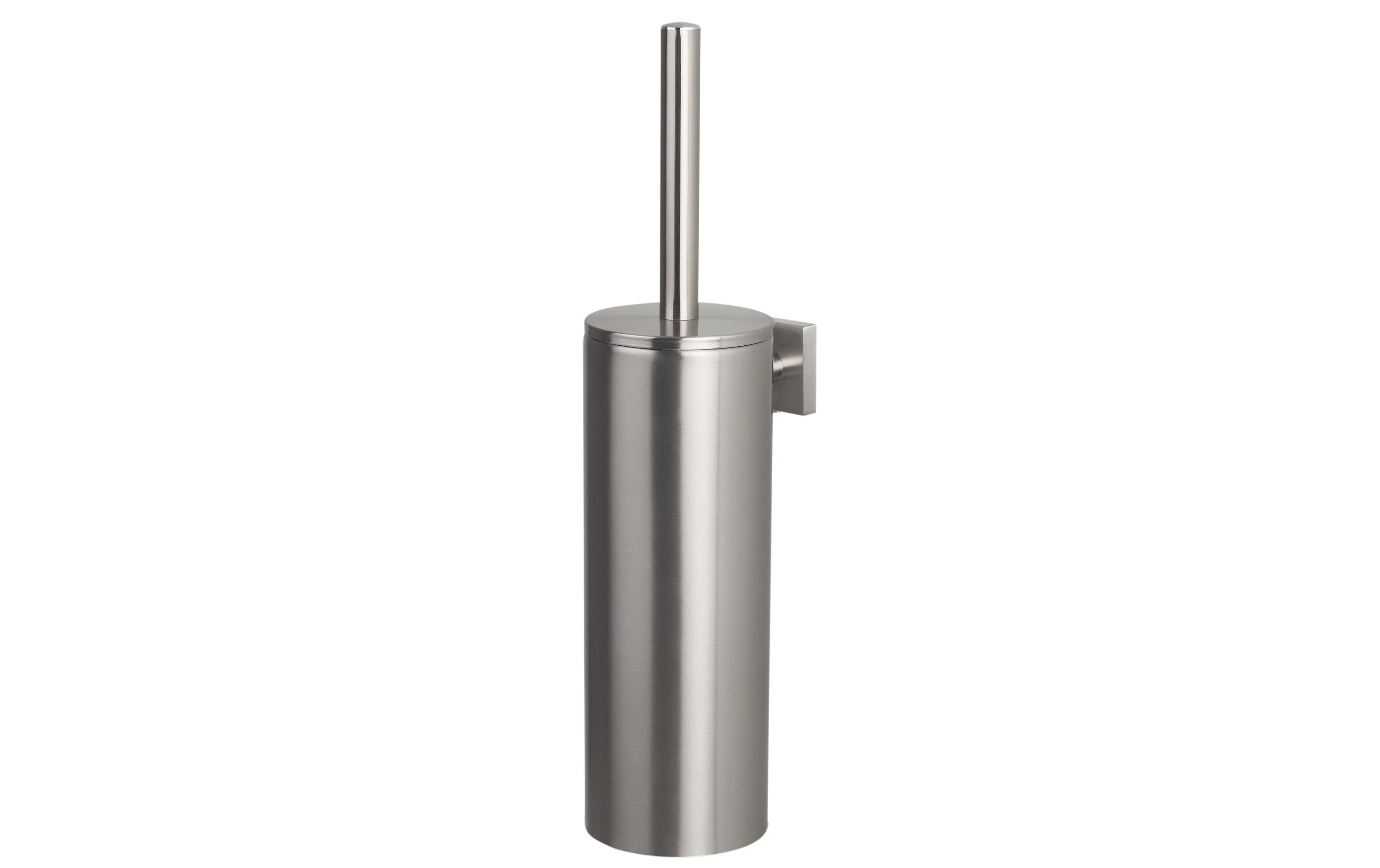 Toilettenbürste Nyo mit Halter, EdelstahlSteel WC-Bürste mit Halter brushed