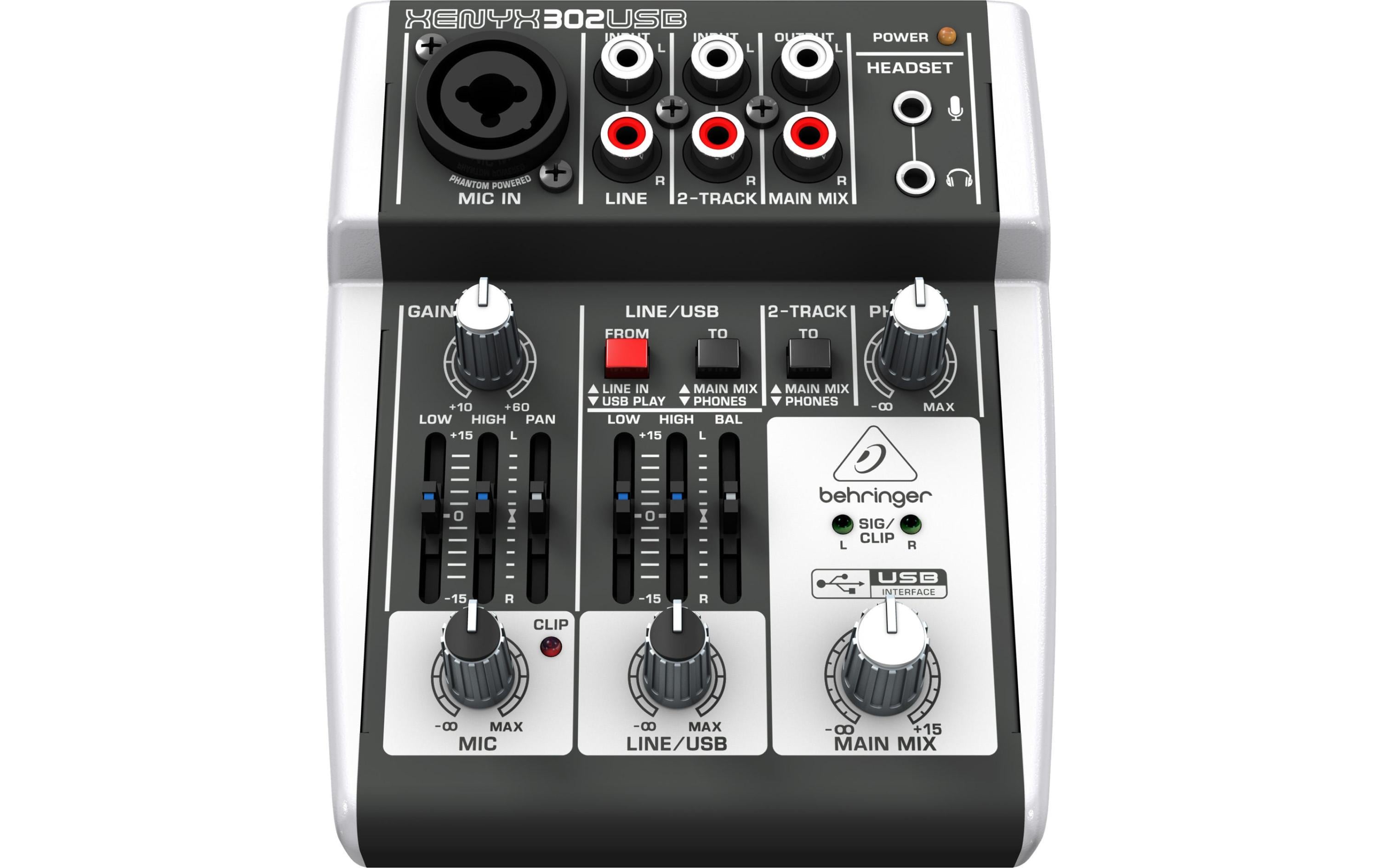 Mischpult Xenyx 302 USBMixer mit USB-Interface