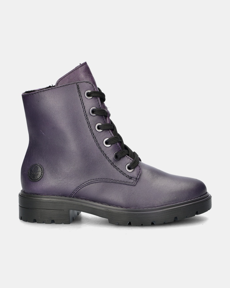 Rieker Veterboots  - paars