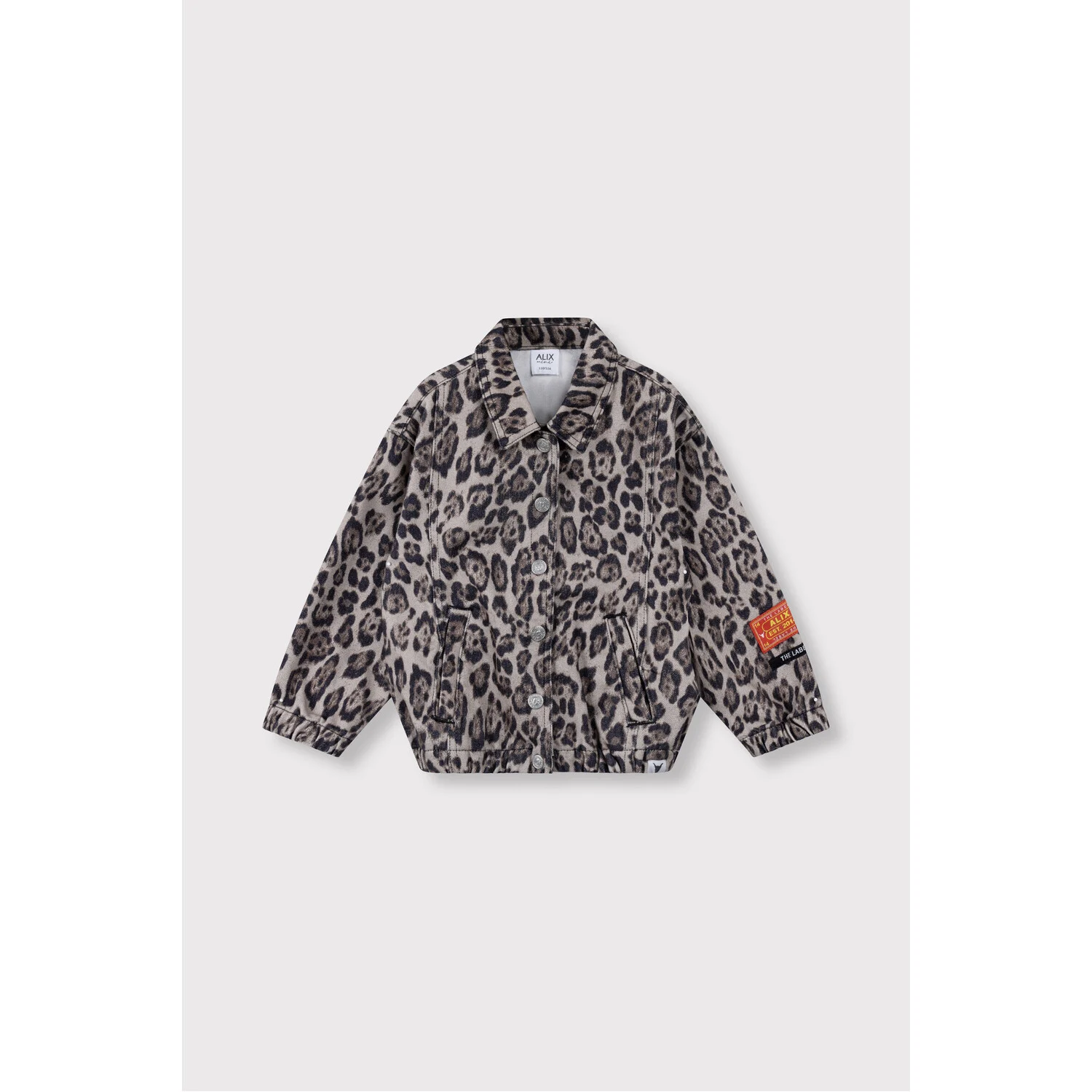 ALIX The Label | Kids Woven Jaguar Denim Jacket | Animal