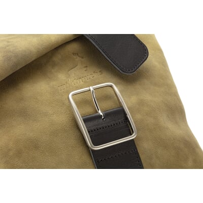 Damen-Schultertasche Hirschleder, Oliv