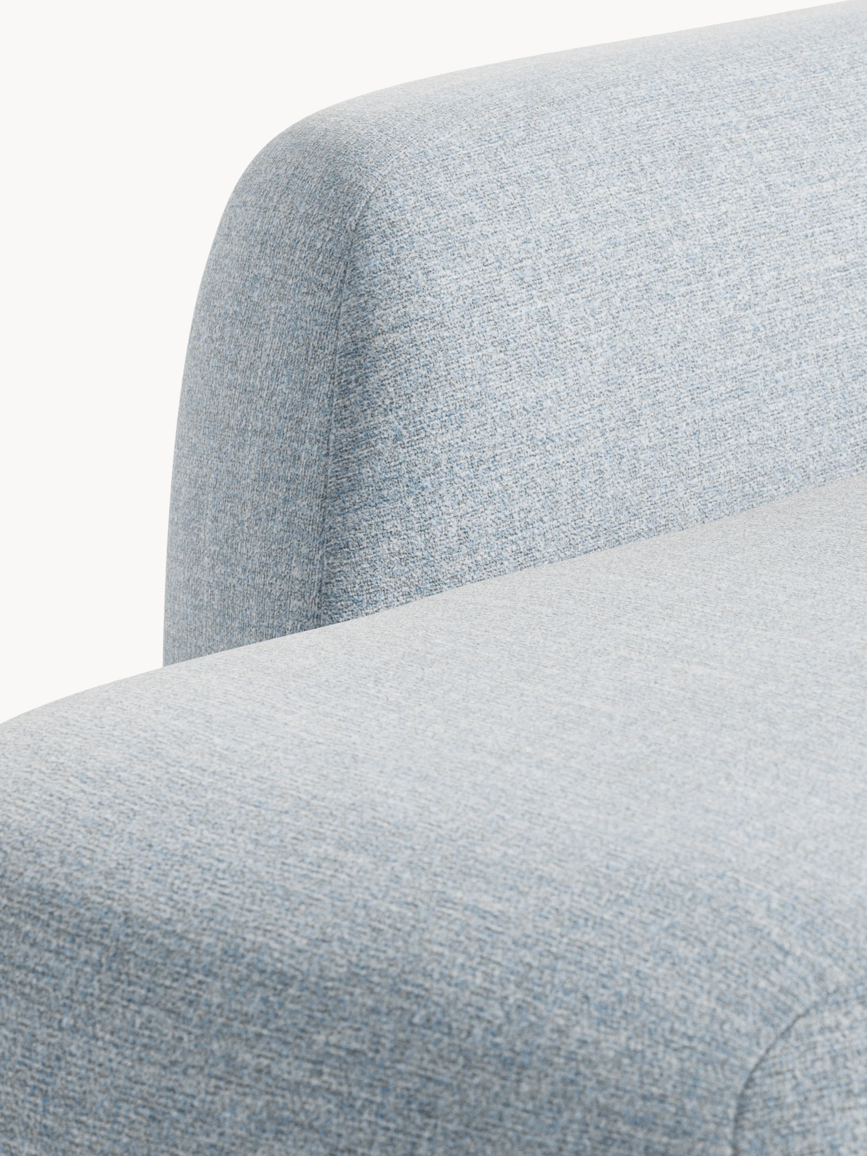 Modulaire bouclé XL hoekbank Wolke met chaise longue