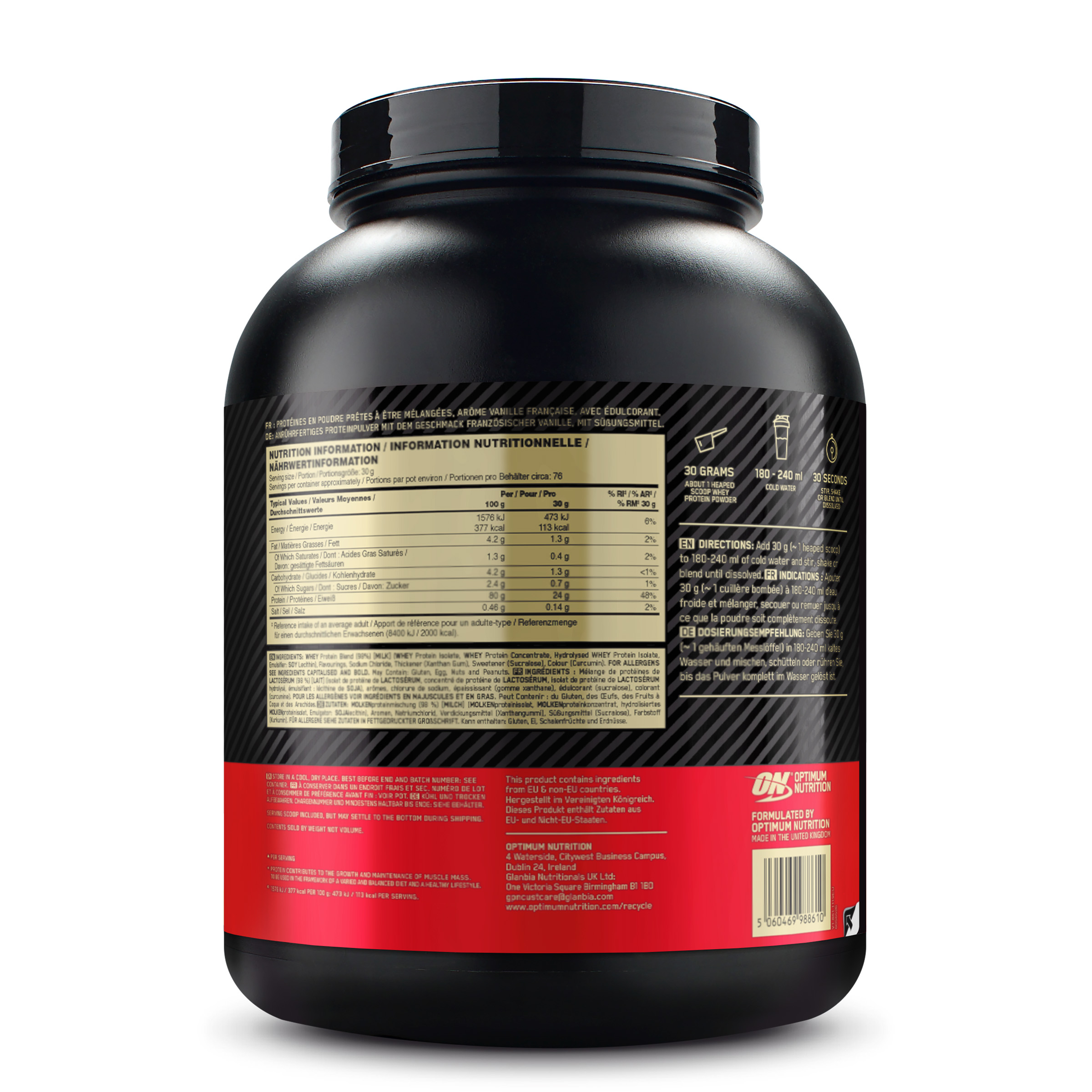 Optimum Nutrition Whey Protein Gold Standard 2267 g French Vanilla Crème