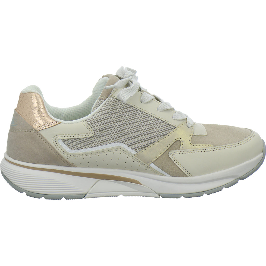 Gabor Comfort Sneaker Damen Rolling Soft Beige-kombi