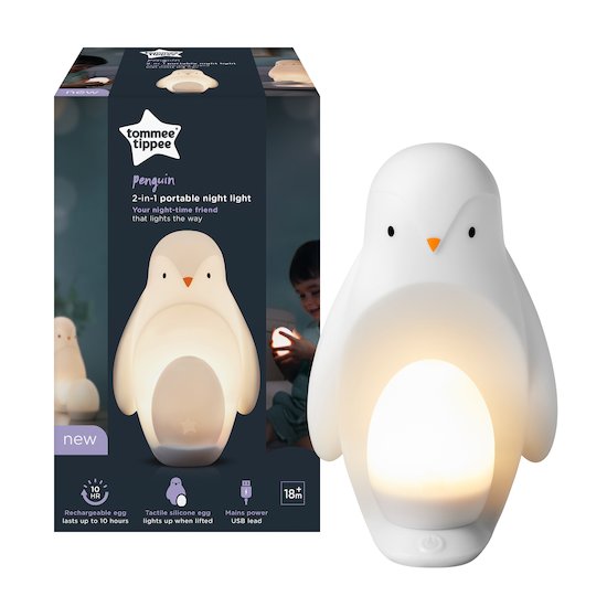 Veilleuse Silicone Nomade avec Oeuf Portatif   Pingouin        de               Tommee Tippee