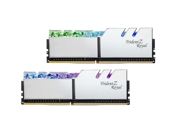 [OUTLET] - G.Skill Trident Z Royal Series - DDR4 - sæt - 16 GB: 2 x 8 GB - DIMM 288-PIN - 5333 MHz / PC4-42600 - CL22 - 1.6 V - ikke bufferet - ikke-ECC - sølv